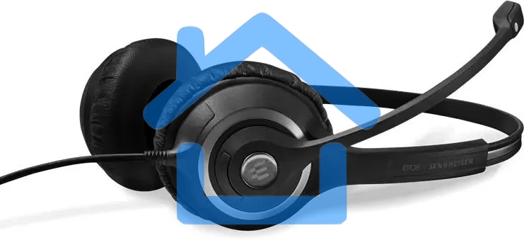 Наушники с микрофоном Epos Sennheiser SC 260 черный 2.9м накладные оголовье (1000515)