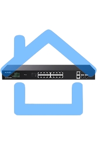 Коммутатор неуправляемый Tenda TEG1120P-16-250W PoE, 18 портов, 18x1 Gbит/с, PoE 16х30 Вт (до 250Вт), SFP 2x1 Gbит/с