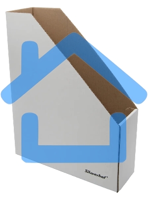 Лоток вертикальный Silwerhof ЛВ-75БЕЛЫЙ микрогофрокартон корешок 75мм A4 325x250x75мм белый