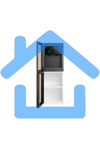 Кулер Hotfrost V250CE напольный электронный золотистый