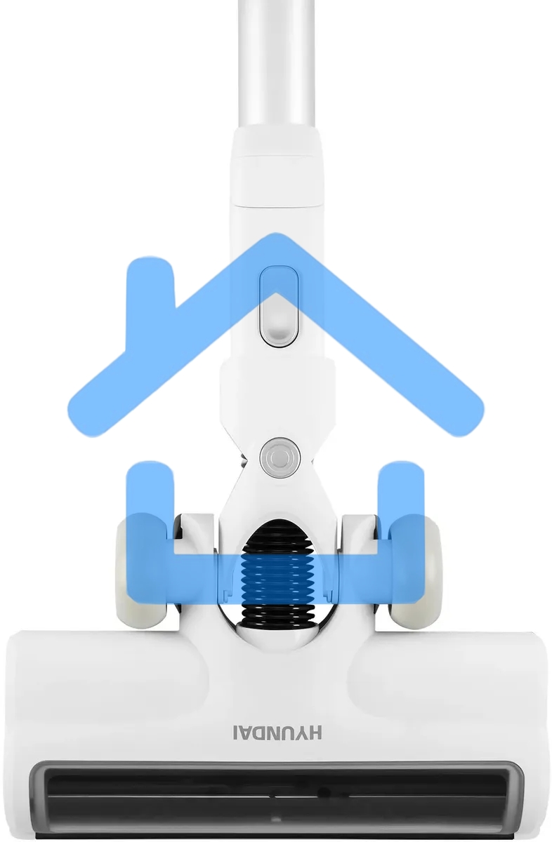 Пылесос ручной Hyundai HYV-S5550 400Вт белый/серебристый