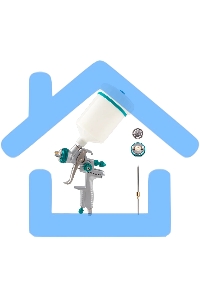 Краскопульт пневматический STELS ag 901 lvmp 57365профессиональный гравитационный