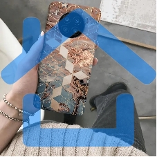 Чехол (клип-кейс) Gresso Meridian, для Honor 50 Lite, золотистый/синий gr17aaae8878