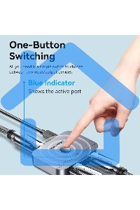 Переключатель - разветвитель Vention HDMI v2.1 двунаправленный 2x1/1x2