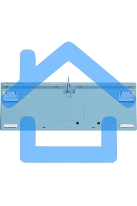 Клавиатура проводная A4Tech Fstyler FS300 (FS300 PANDA SNOWBOARDING), USB, белый/синий