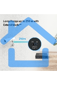 Настольный коммутатор Mercusys MS106LP с 6 портами 10/100 Мбит/с (4 порта PoE+)