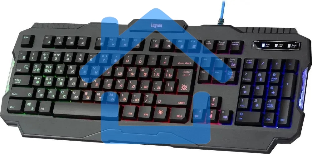 Клавиатура Defender Legion GK-010DL RUпроводная, USB, черный