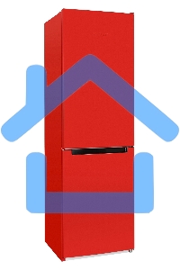 Холодильник Nordfrost NRB 164NF R красный двухкамерный 238/105 л морозилка снизу