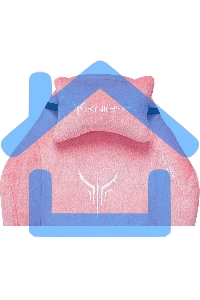 Кресло игровое Knight N1 Fabric розовый Velvet 36 с подголов. крестовина металл