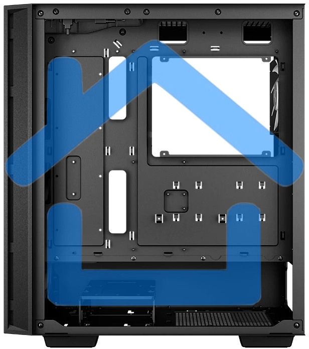 Компьютерный корпус Deepcool MATREXX 55 MESH V4 без БП, боковое окно (закаленное стекло), 3xARGB LED 140мм вентилятора спереди, 1xARGB LED 120мм вентилятор сзади, черный, ATX