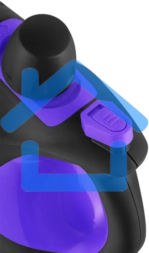 Пароочиститель ручной Kitfort КТ-9195 1050Вт черный/фиолетовый