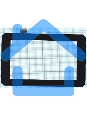 Сенсорное стекло (тачскрин) для DNS E78, черное