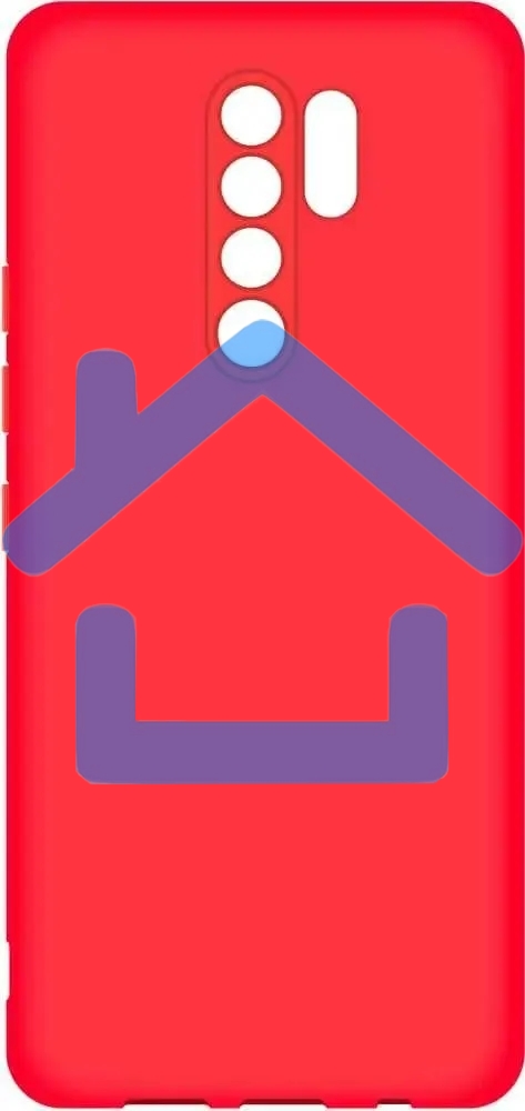 Чехол (клип-кейс) BoraSCO для Xiaomi Redmi 9 красный