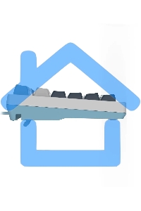 Клавиатура проводная A4Tech Fstyler FS300 (FS300 PANDA SNOWBOARDING), USB, белый/синий