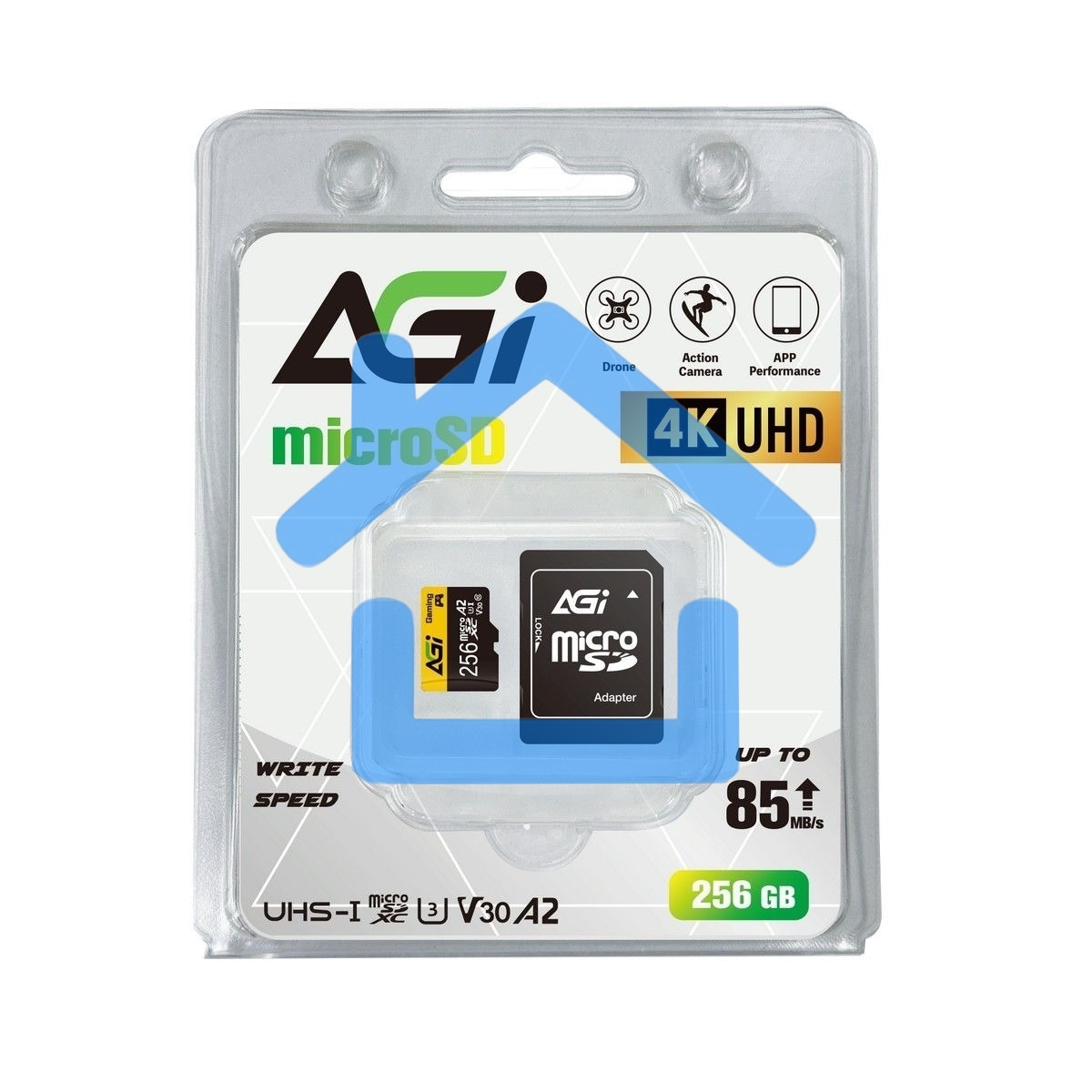 Карта памяти AGI AGI256GGSTF138, microSD, 256Gb