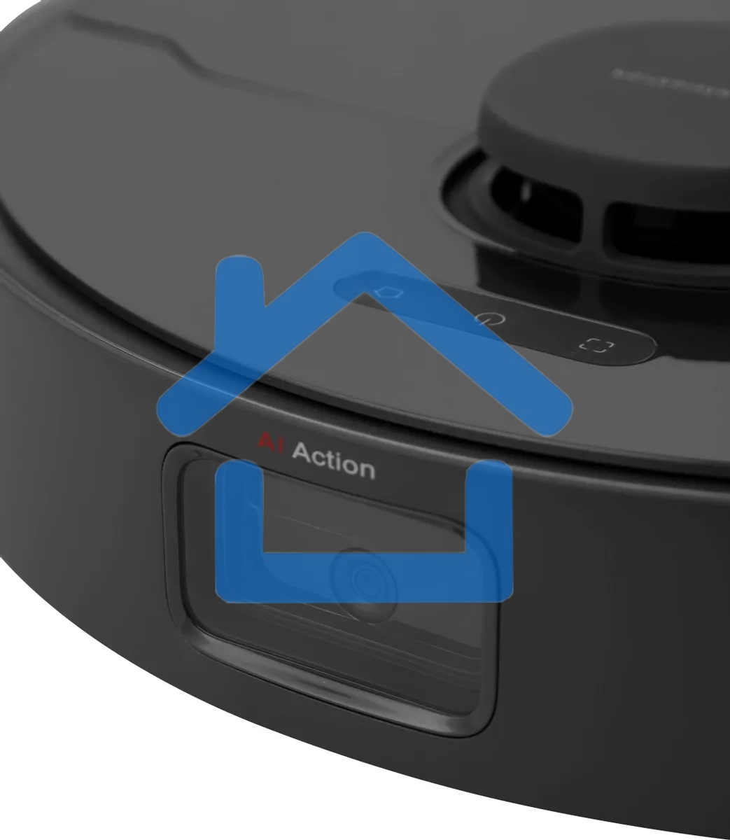 Робот-пылесос Dreame RLS6AD D10S Plus черный, 46 Вт, 5200 мА·ч Li-Ion, уборка сухая/влажная, пылесборник контейнер 0.4 л