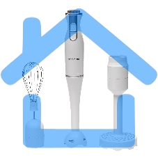 Блендер погружной Galaxy Line GL 2104 800Вт белый/серебристый