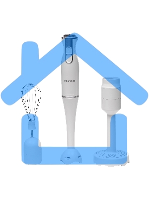 Блендер погружной Galaxy Line GL 2104 800Вт белый/серебристый