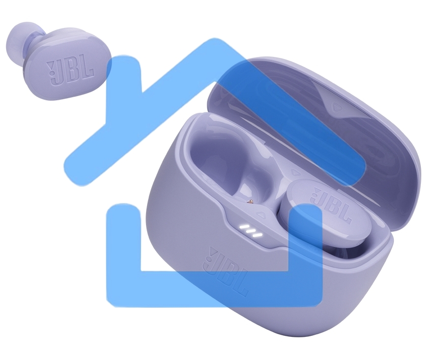 Наушники JBL, модель Tune Buds - фиолетовый(JBLTBUDSPURCN)