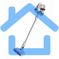 Пылесос вертикальный Sharp ECSB72RS серебристый/красный, питание от аккумулятора, 95 Вт, уборка сухая, пылесборник 1 л, работа от АКБ max 36 мин