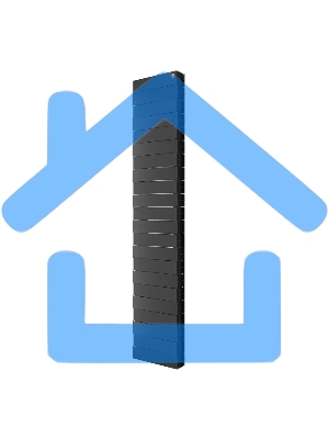 Радиатор Royal Thermo PianoForte Tower 300 /Noir Sable - 22 секц.