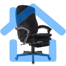 Кресло руководителя Бюрократ T-9950MSG-F/BLACK-PU черный