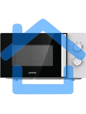 Микроволновая печь Gorenje MO17E1WH белый, 17 л, 700 Вт, переключатели - поворотный механизм