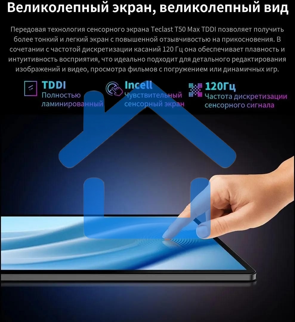 Планшет Teclast T50 Max G99 (2.2) 8C RAM8Gb ROM256Gb 11