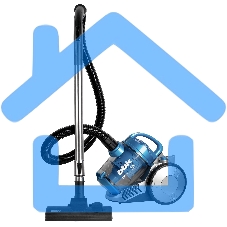 Пылесос BBK BV1506 синий, 320/2000Вт, уборка сухая, пылесборник циклон конейнер 2,5л