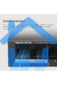 Настольный коммутатор Mercusys MS106LP с 6 портами 10/100 Мбит/с (4 порта PoE+)