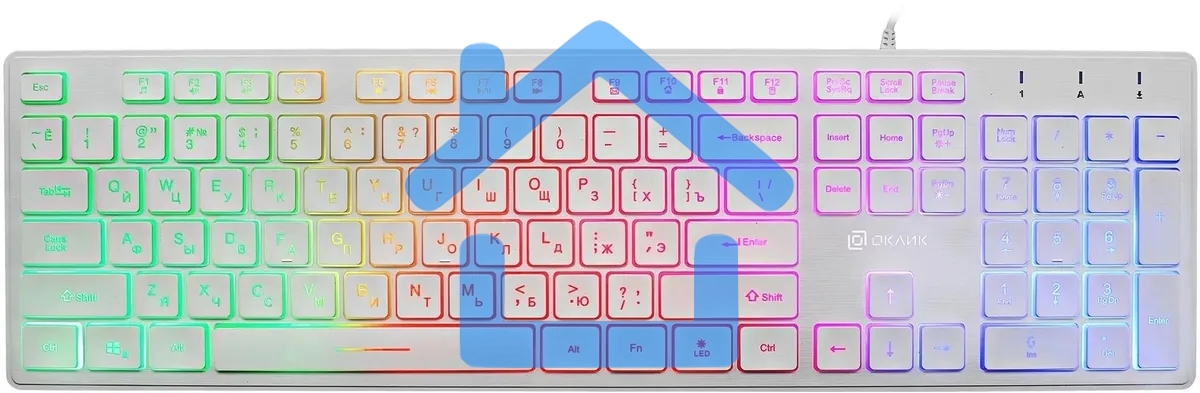 Клавиатура Oklick 550ML 1061618 проводная, USB, белый