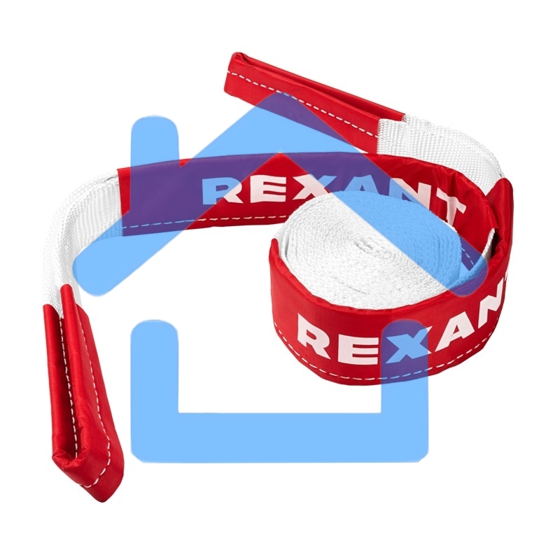 Трос динамический (стропа) Rexant 10т, 9м, белый, в чехле 80-0240