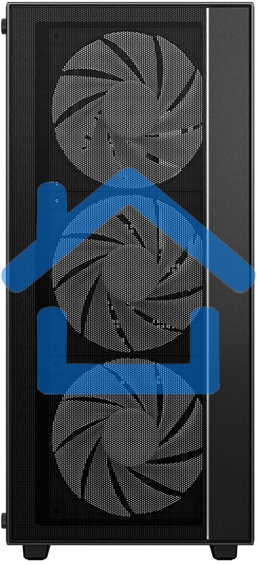 Компьютерный корпус Deepcool MATREXX 55 MESH V4 без БП, боковое окно (закаленное стекло), 3xARGB LED 140мм вентилятора спереди, 1xARGB LED 120мм вентилятор сзади, черный, ATX