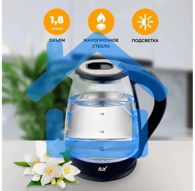 Чайник электрический Rix RKT-1821G