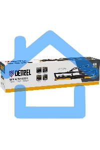 Плиткорез рельсовый 600х16мм, каретка на подш., стальная станина, усил. рукоятка-пенал Denzel