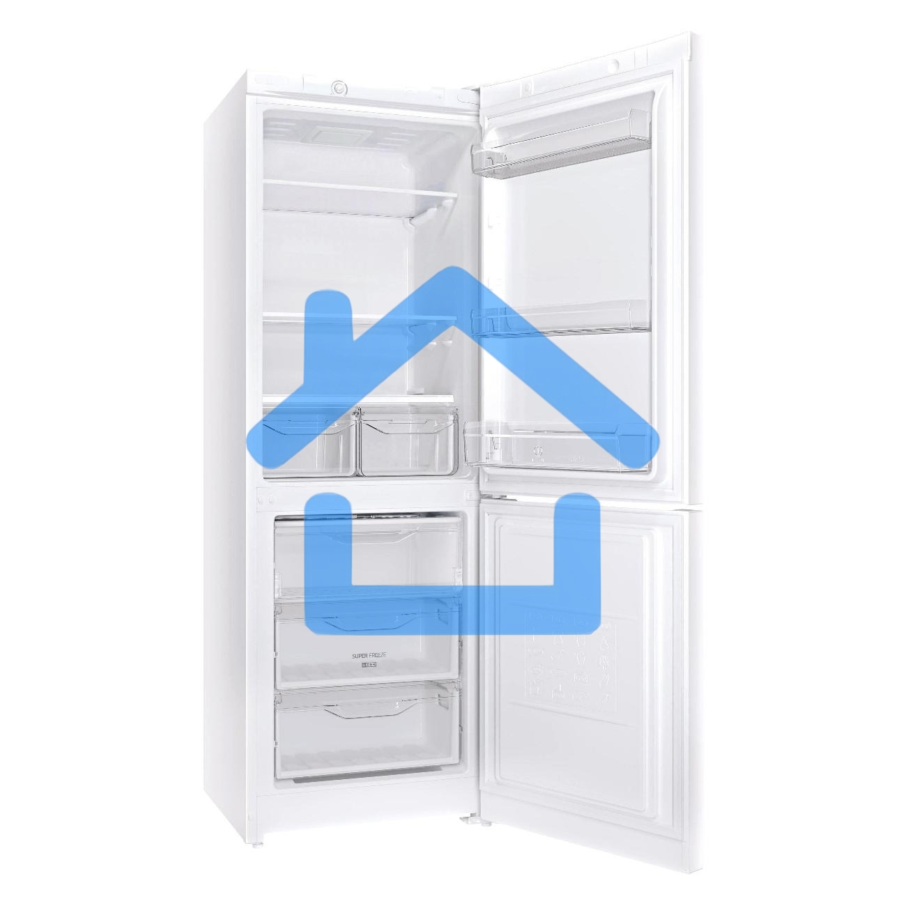 Холодильник Indesit DS 3160 W белый, двухкамерный, 182/87 л., морозилка снизу, капельная система