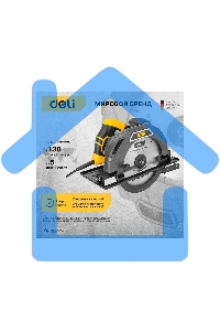 Циркулярная пила Deli DL-YJ235-E1 (2200Вт, 4200об/мин, диаметр диска 235мм)