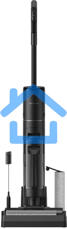 Пылесос вертикальный моющий Dreame Wet and Dry Vacuum H12S черный, питание от аккумулятора, 300 Вт, уборка влажная/сухая, пылесборник 0.7 л, работа от АКБ max 35 мин