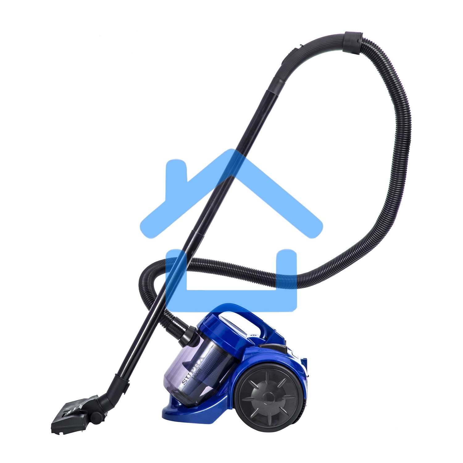 Пылесос SUPRA VCS-1492 синий, 270/1400 Вт, уборка сухая, пылесборник контейнер, 2,5 л