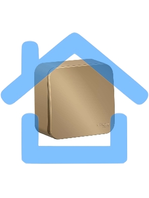 Выключатель 1-кл. ОП BLANCA (сх.1) 10А 250В изол. пласт. титан SchE BLNVA101014