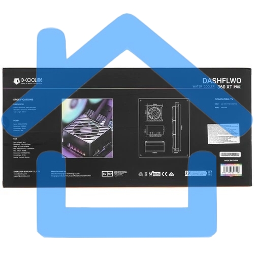 Система водяного охлаждения ID-Cooling Dashflow 360 XT Pro ARGB черный 120мм алюминий+медь 2150rpm 32.5db 4-pin 350W