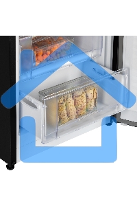 Морозильная камера NordFrost DF 263 BAP черный, 150л, 5 ящиков