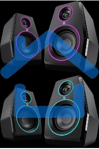 Акустическая система Defender 2.0 Solar 10 10Вт, BT/Light питание от USB