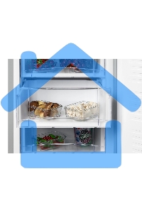 Холодильник Nordfrost NRB 164NF S серебристый двухкамерный 238/105л морозилка снизу