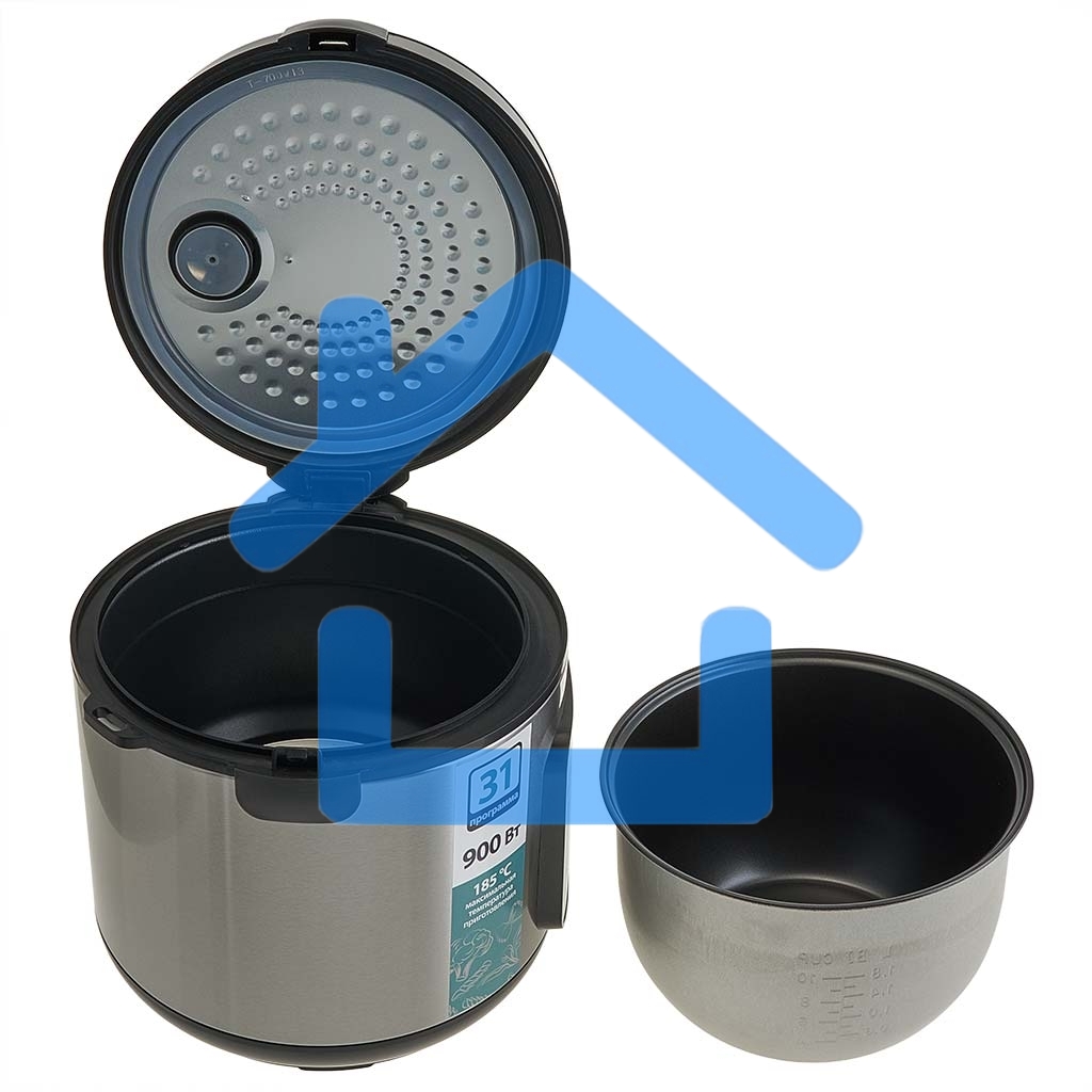 Мультиварка DELTA DL-6528 черная: 900 Вт,5л, 31 ПРОГРАММА (4)