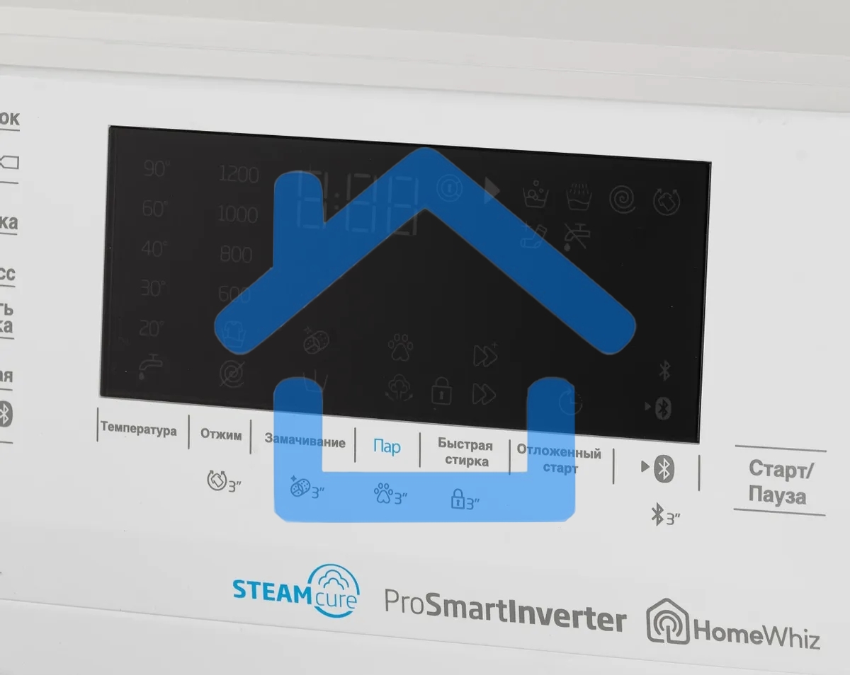 Стиральная машина Beko WSPE7H616W белый, загрузка фронтальная 7,5 кг, 1200 об/мин., класс: А