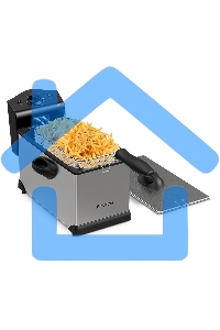 Фритюрница Blackton Bt DF1111 2000Вт, 3л стальной/черный