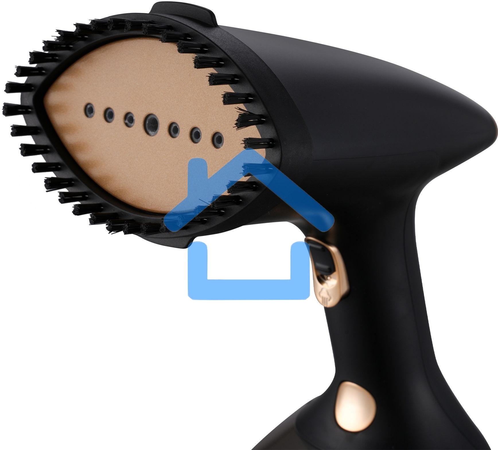 Отпариватель ручной Hyundai H-HS01820 1800Вт черный/золотистый