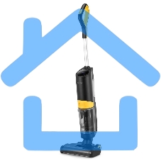 Пылесос моющий Kitfort КТ-5258 280Вт черный/желтый