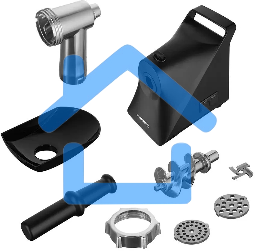 Мясорубка электрическая Redmond RMG-1236 черный, 1340 Вт